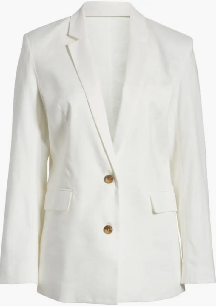 Rails White Linen Blazer | May Best Selling Summer Fashion Trends