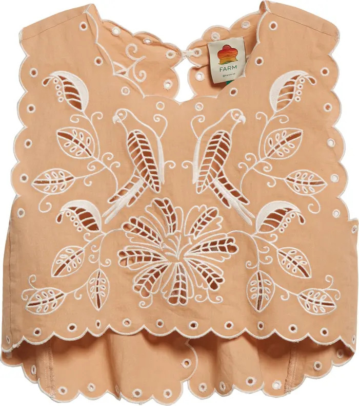 Farm Rio Eyelet Crop Top