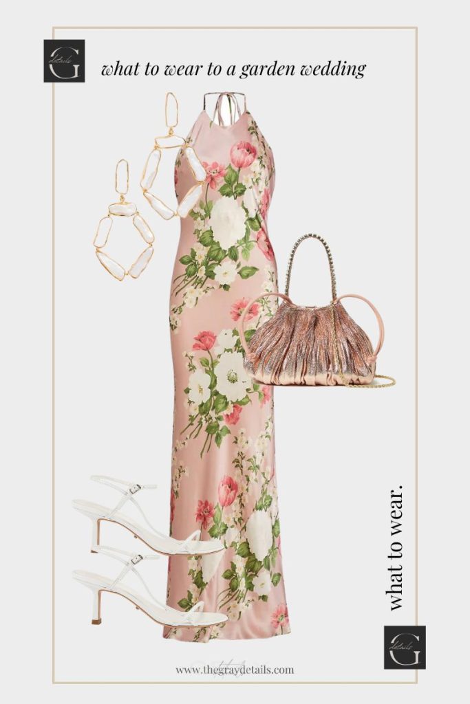 Floral Silk Maxi Dress Outfit