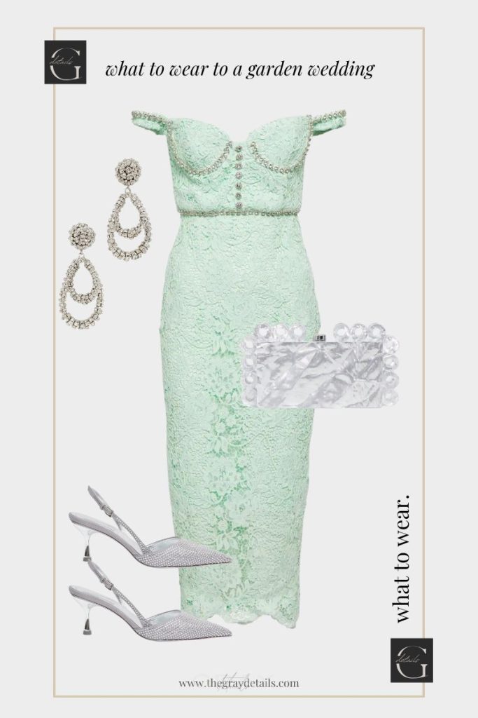 Pastel Lace Midi Dress Outfit