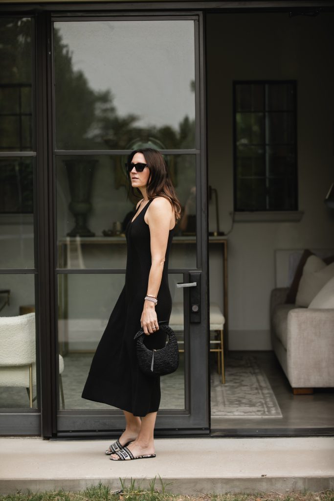 Black Knit Dress Outfit 