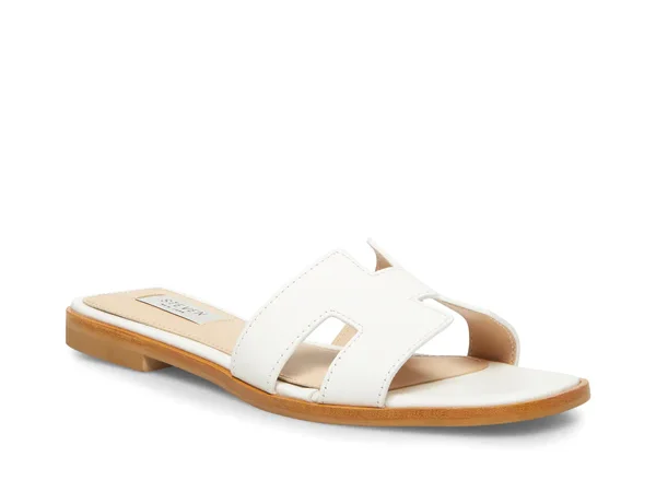 Steve Madden Hadyn Cognac Leather white