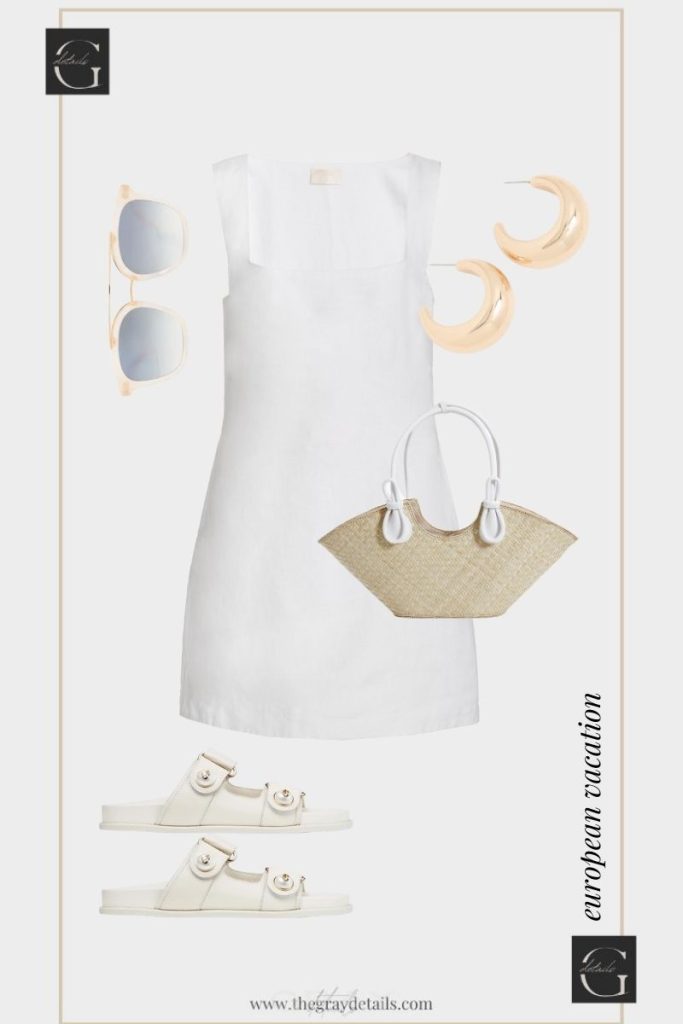 White Shift Dress Outfit Ideas