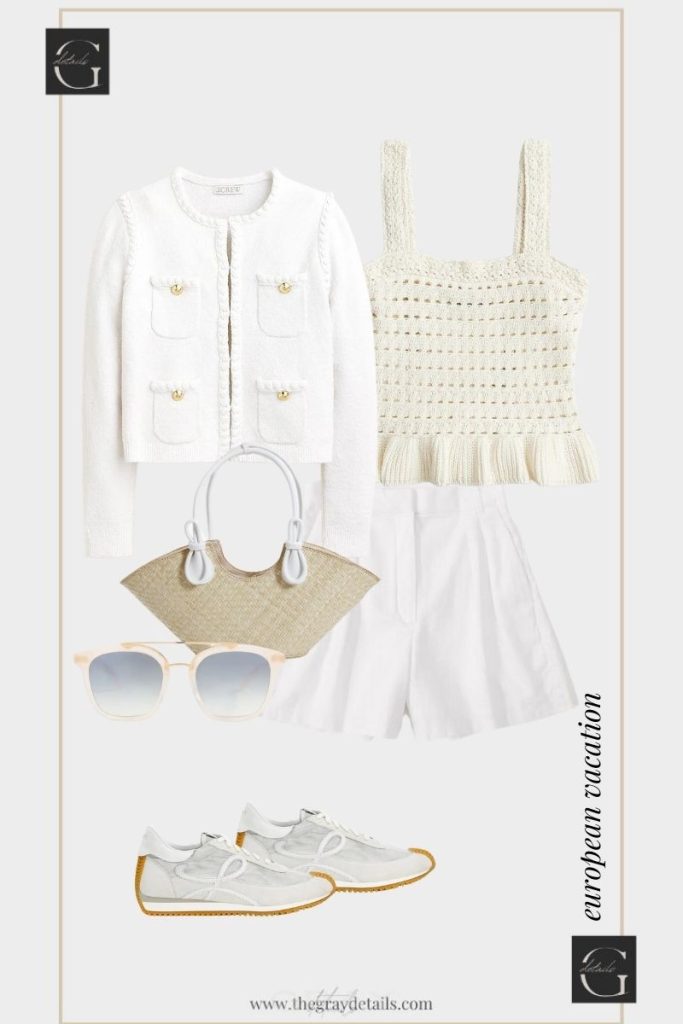White Shorts Outfit Ideas