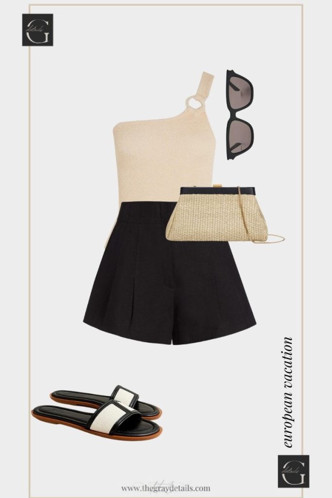Black Shorts Outfits for Europe