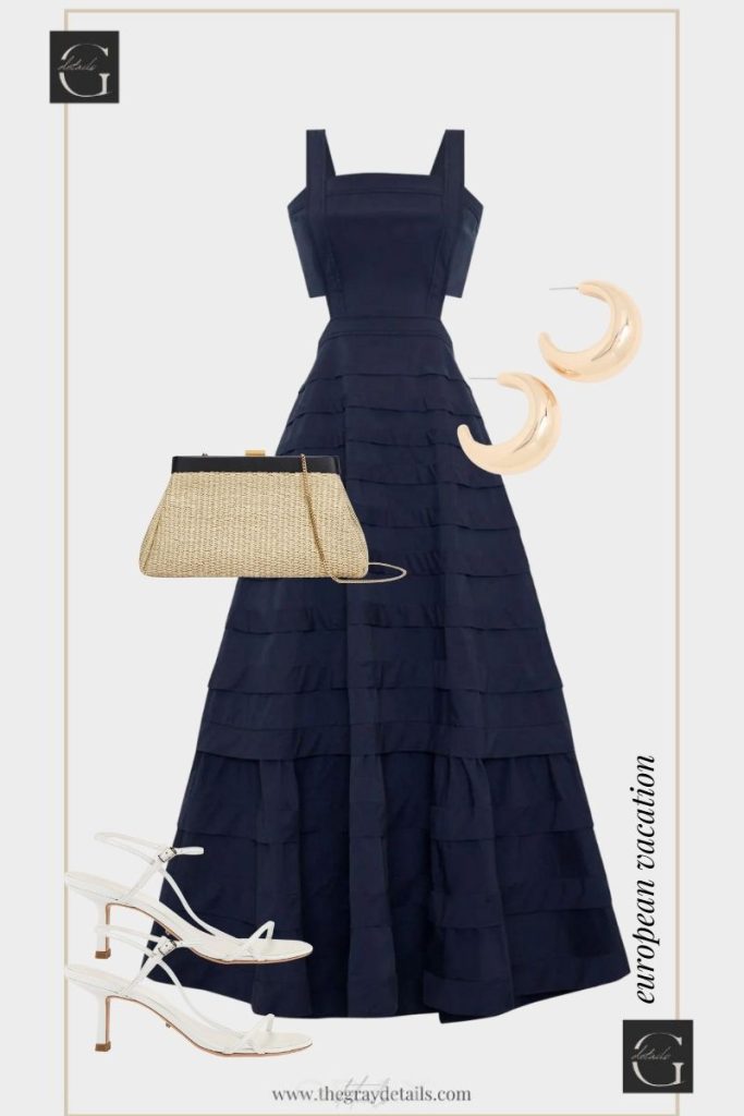 Navy Maxi Dress Outfits