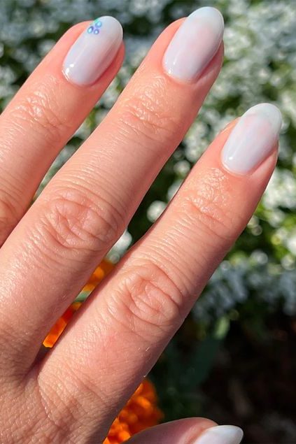 Blueberry Milk Nails