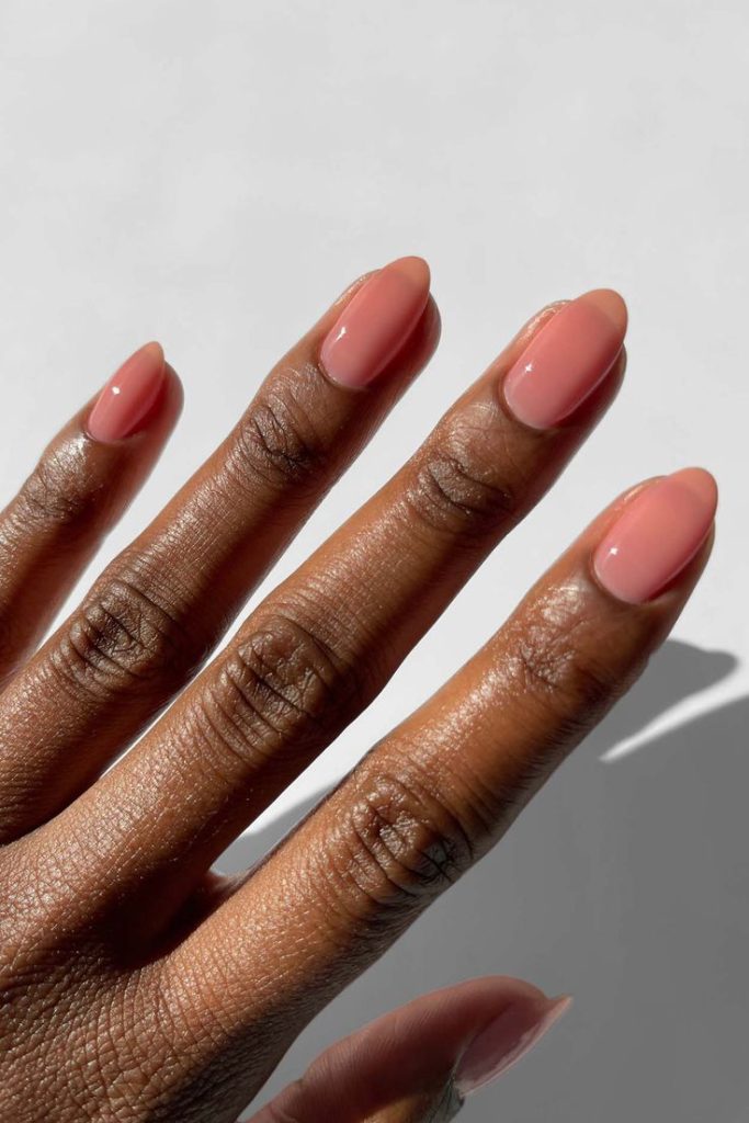 Pink Jelly Nail Idea