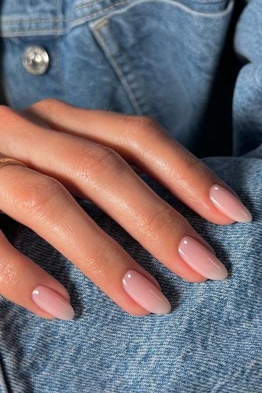 Nude Aesthetic Almond Nails