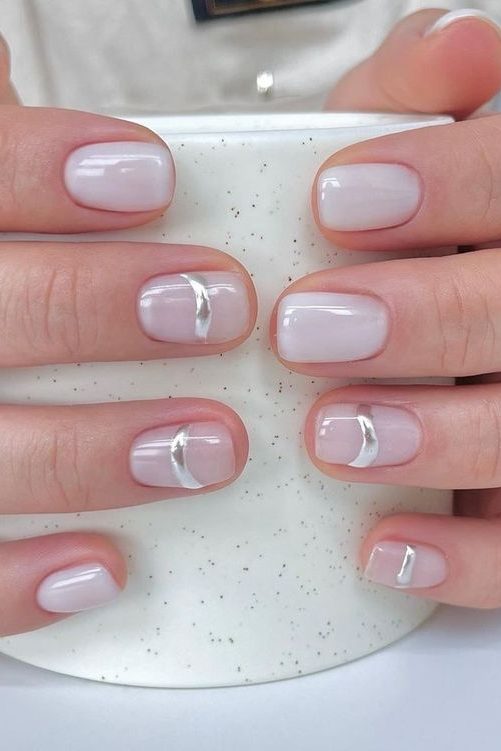 Classy Metallic Nails