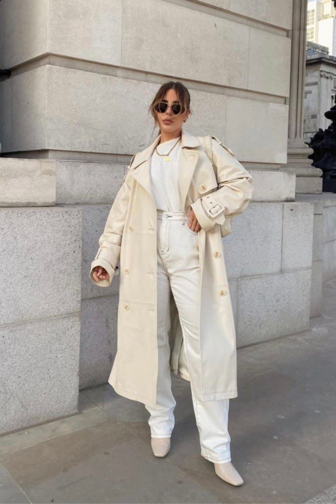 Trench Coat Cream Outfits