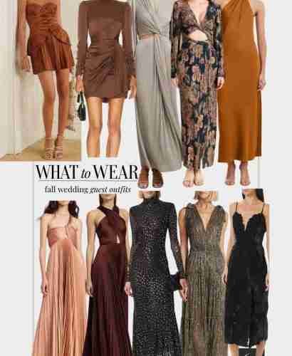 What to Wear for a Fall Wedding By Venue
