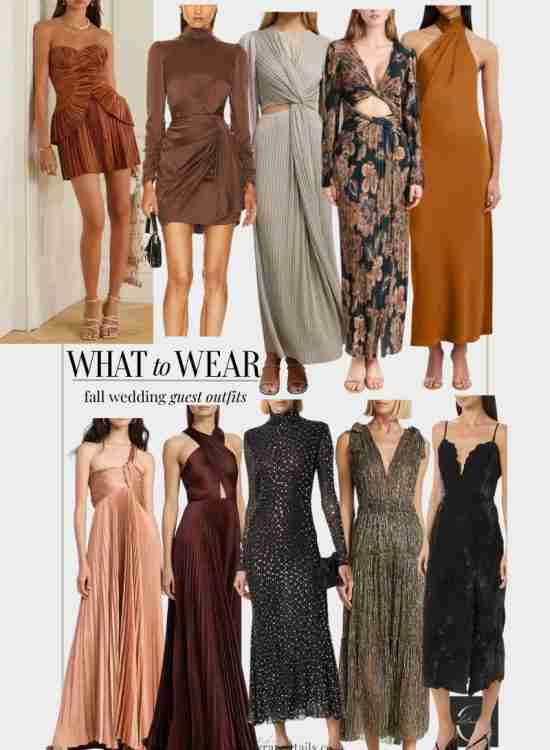 What to Wear for a Fall Wedding By Venue