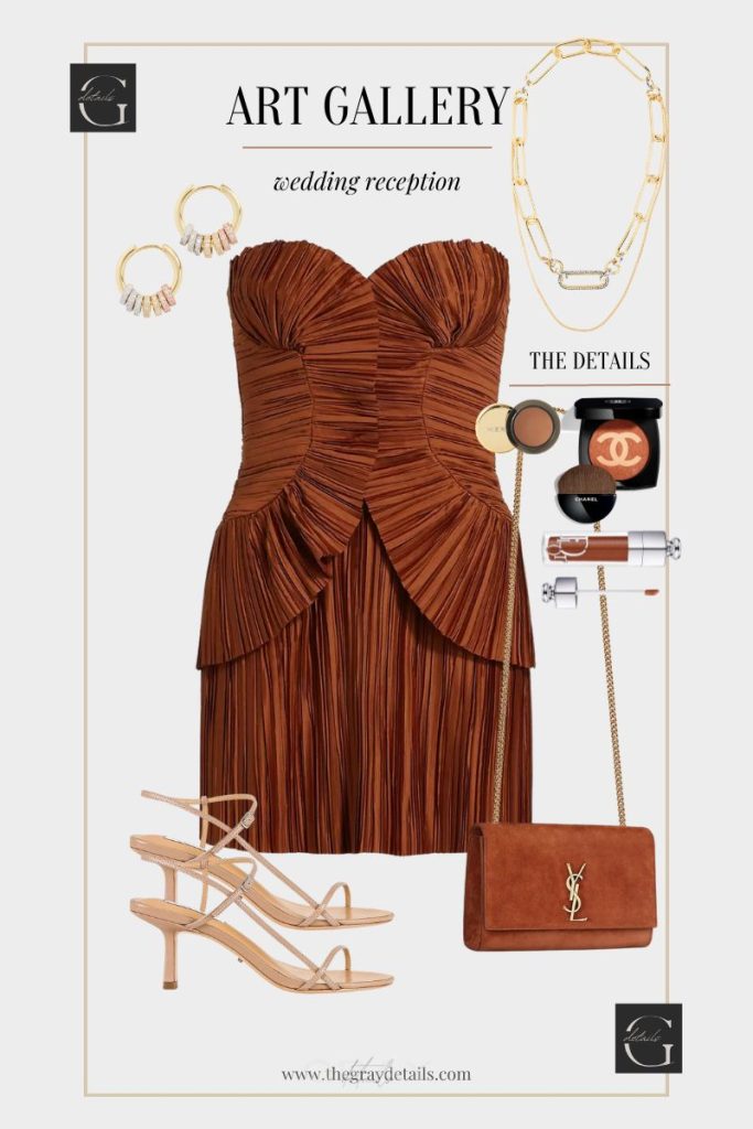 Art Gallery Wedding Reception outfit