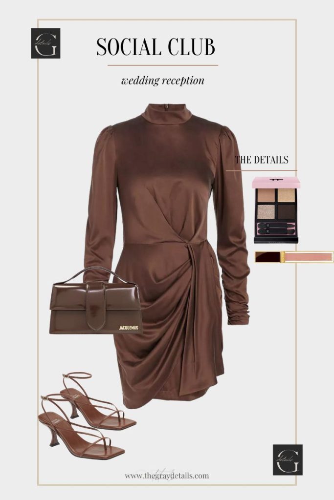 Fall Social Club Wedding Guest dress