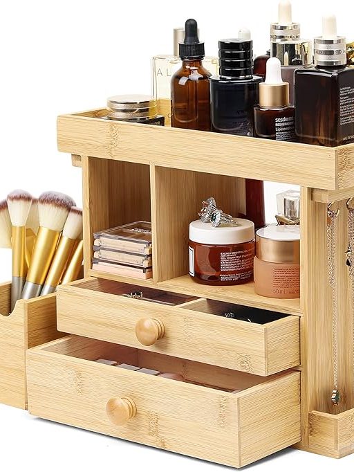 Wooden Makeup Organizer