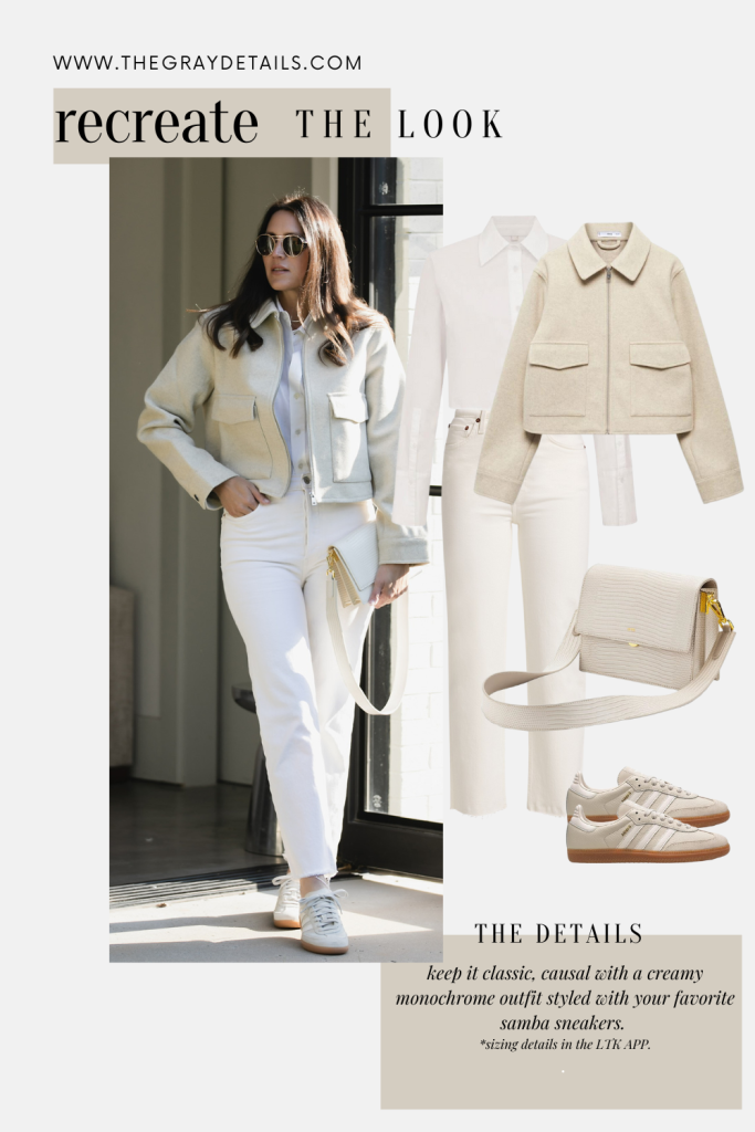 Cream Monochrome Neutral Fall Outfits