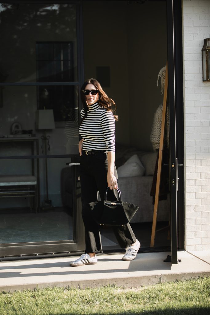 Black Trouser & Adidas Samba outfit
