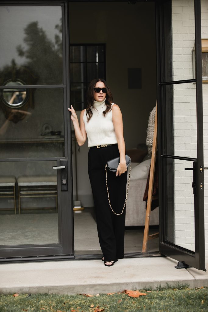 Black Trouser Outfits for Fall and Winter