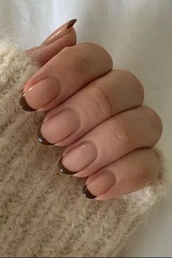 French Tip Chrome nail ideas
