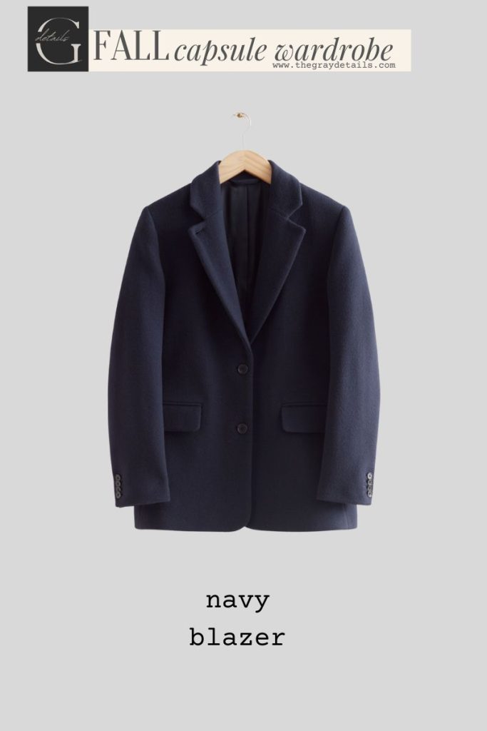 navy blazer | Fall Capsule Wardrobe 2023