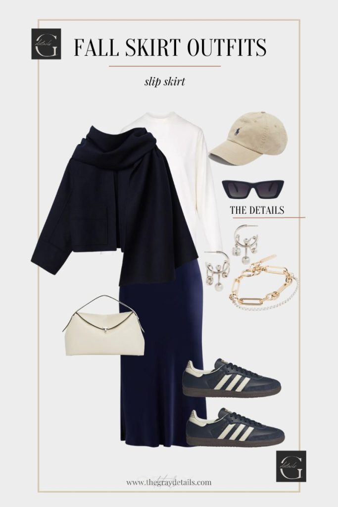 Fall Slip Skirt Outfits