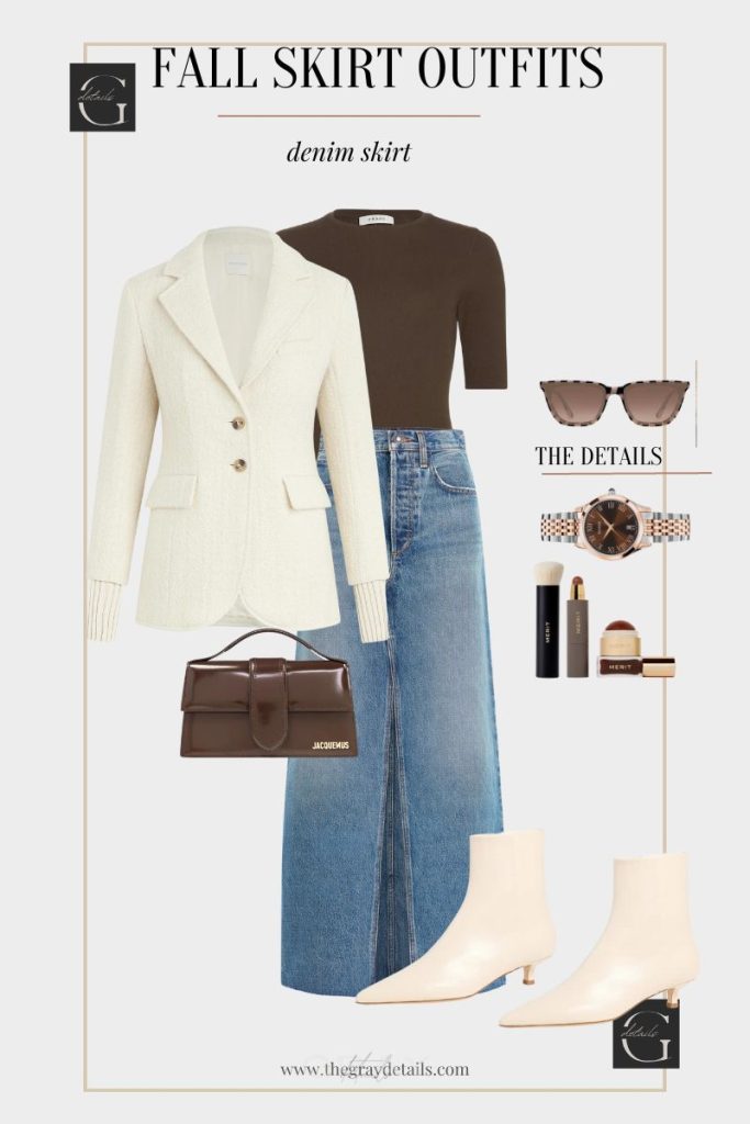 Maxi Skirt Outfit Idea
