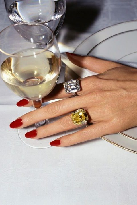 Medium Red Nails