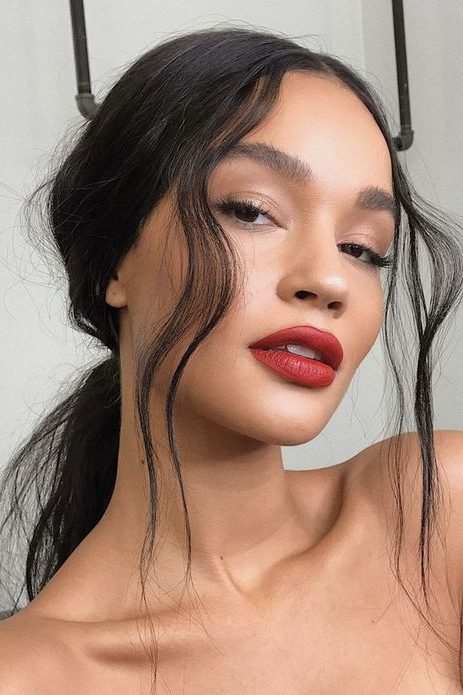 Bold Red lips