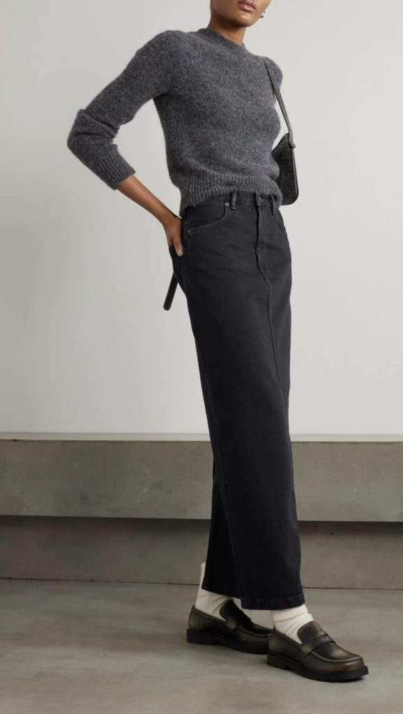 Denim Maxi Skirt trend