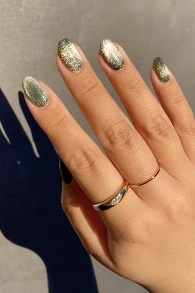 Velvet Cat Eye Nail design