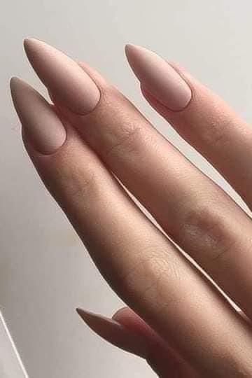 Nude Long Matte Nails