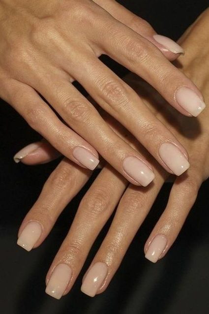 subtle nude nails