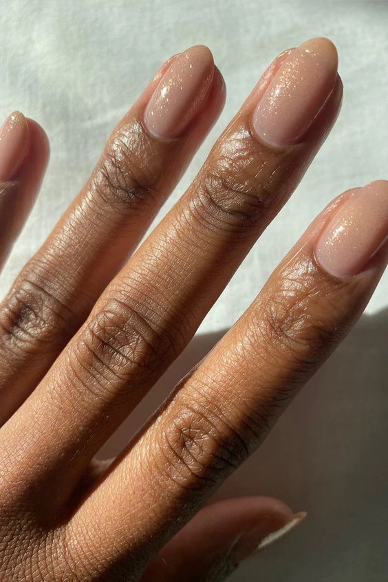 Cashmere Shimmer Nails