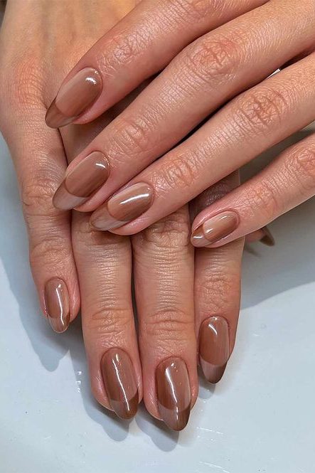 Chocolate Milk Nails