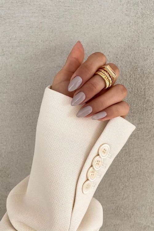 greige Neutral Fall Nails