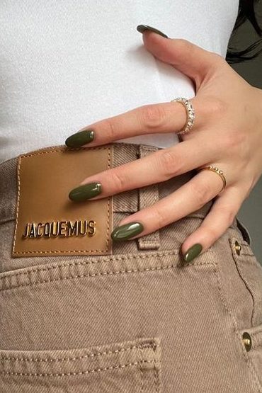 Khaki Neutral Fall Nails