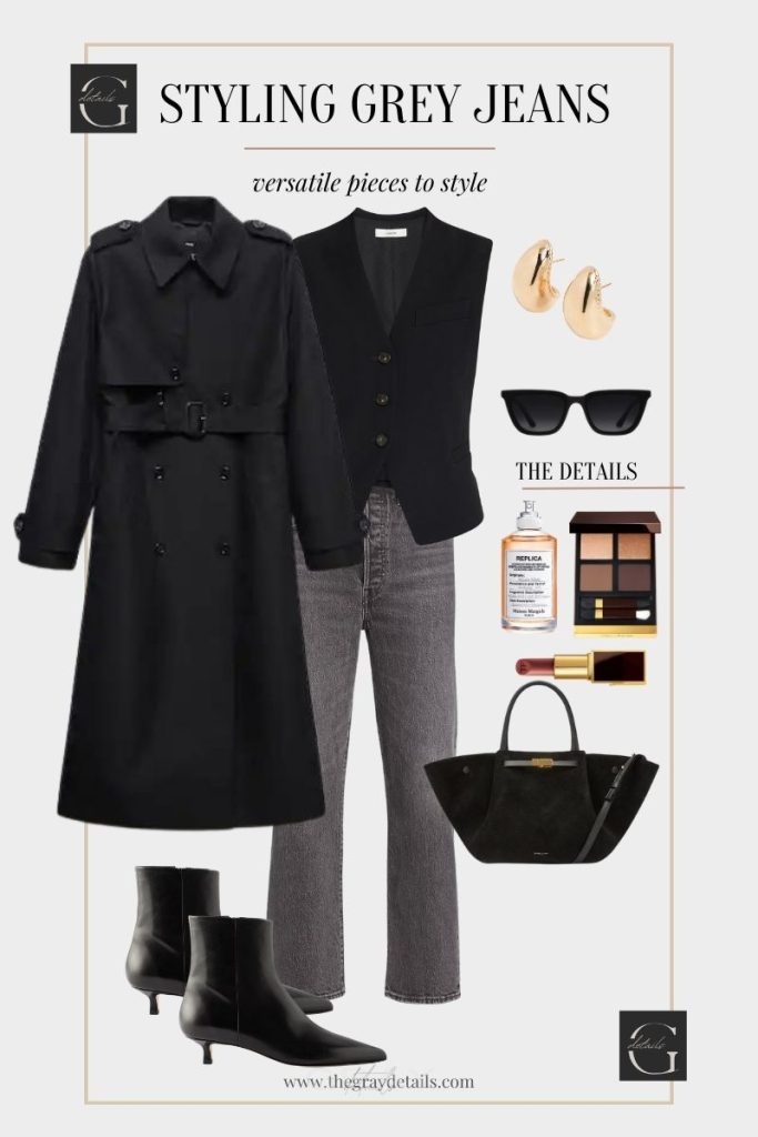 Black Trench Coat fall outfit