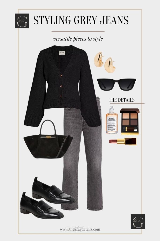 Classy Grey Jean Outfit Ideas for Fall