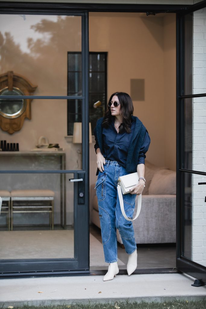 How to Wear Ankle Boots with Cargo Jeans
