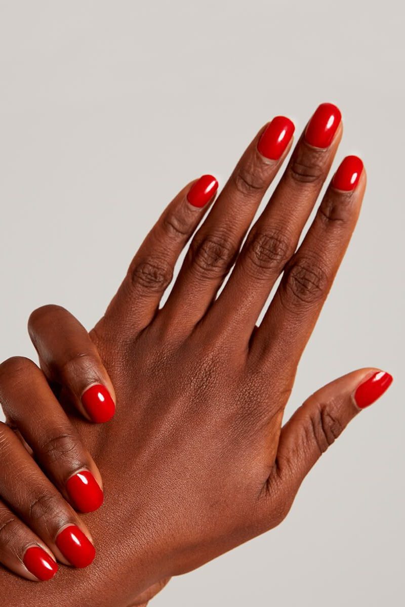 Classic Red Winter Nail Color Trends