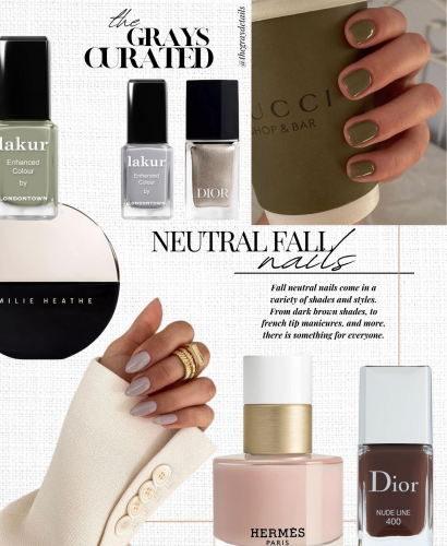 Neutral Fall Nails 2023