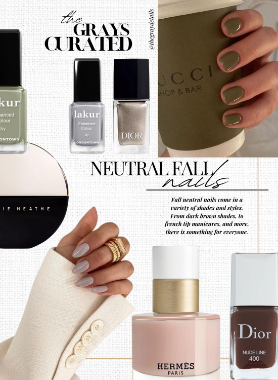 Neutral Fall Nails 2023