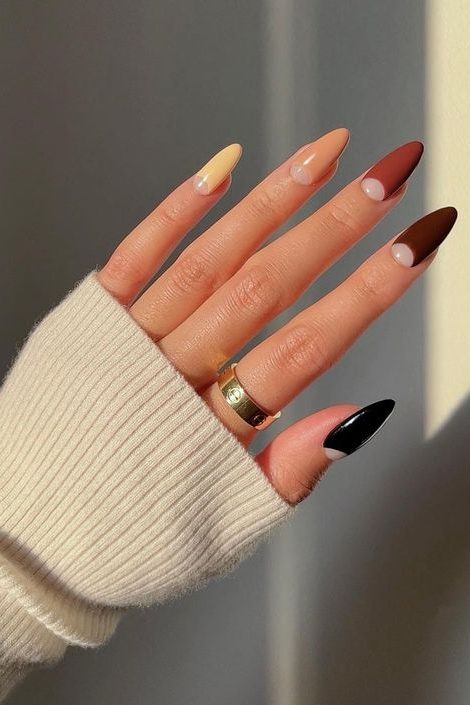 Fall Colored Nails