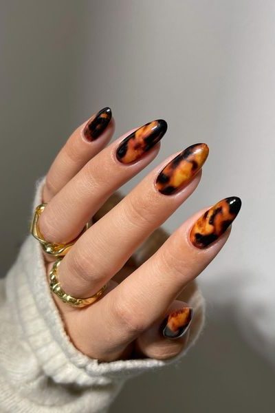 Tortoise Shell Nails