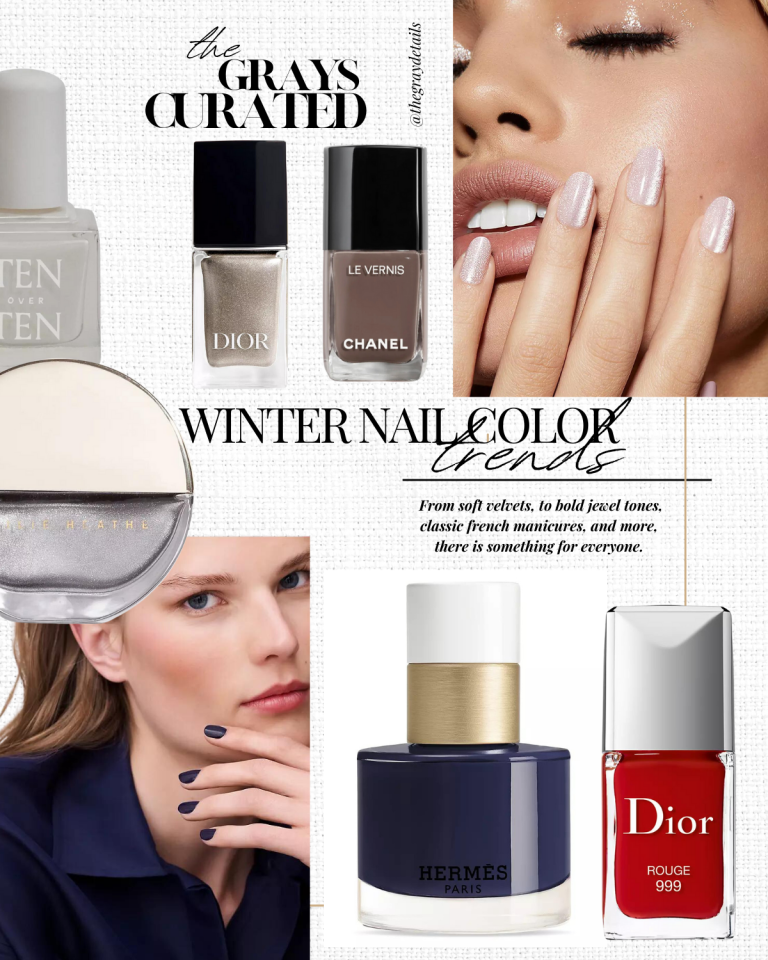 Winter Nail Color Trends the gray details