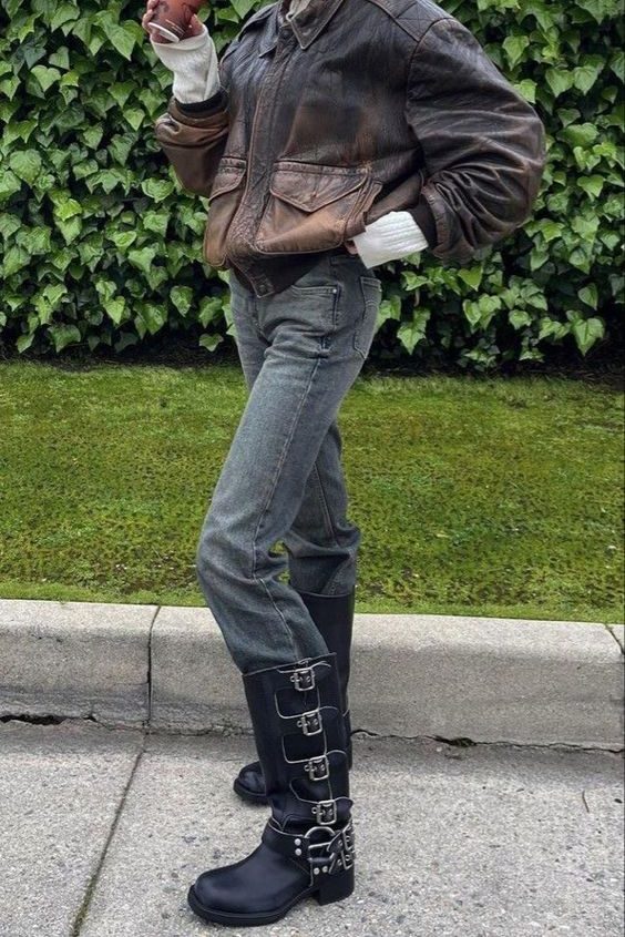 Moto Boots with jeans