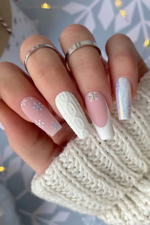 Textured White Nail ideas