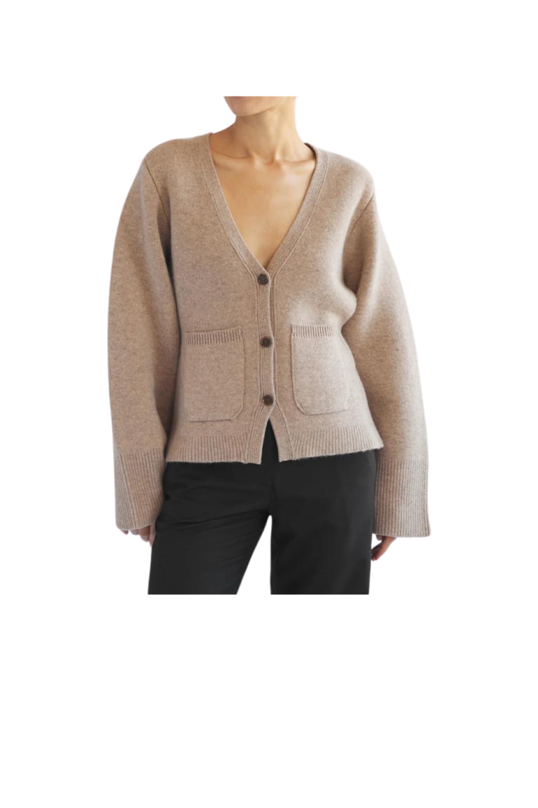 Best Khaite Cardigan Sweater Dupes the gray details