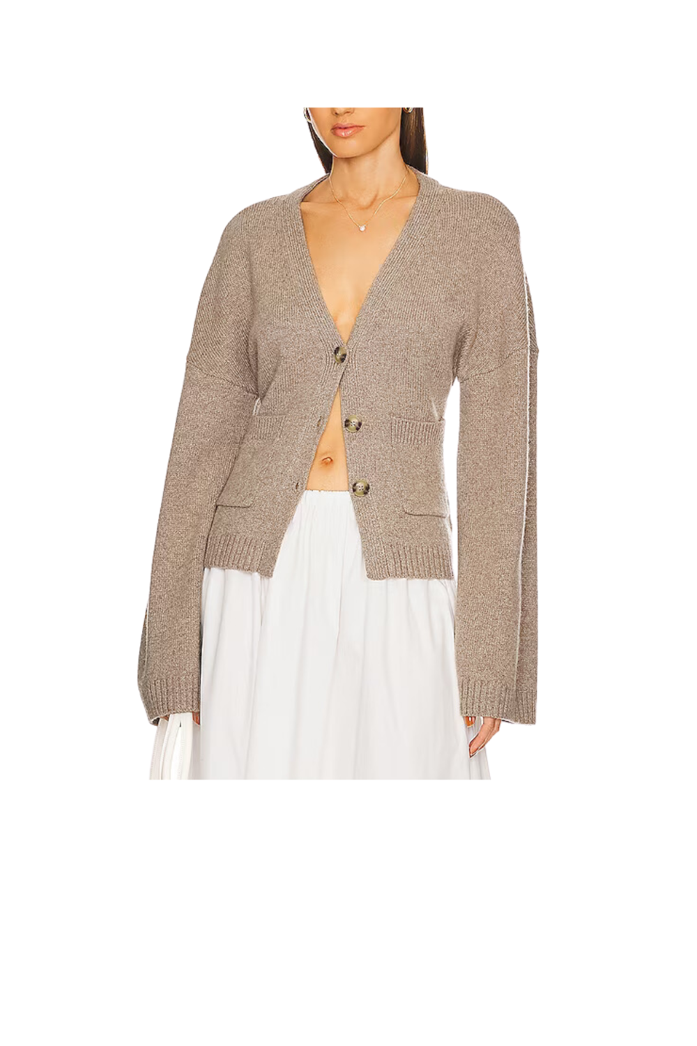 Best Khaite Cardigan Sweater Dupes the gray details